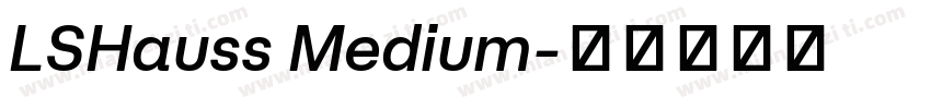LSHauss Medium字体转换